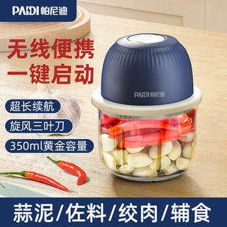 跨境 私模升级TypeC充电口 迷你无线电动料理捣蒜器打蒜器帕尼迪