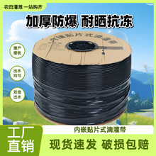 16mm农用贴片式滴灌带单孔滴管双孔滴水滴带喷水管微喷带灌溉设备