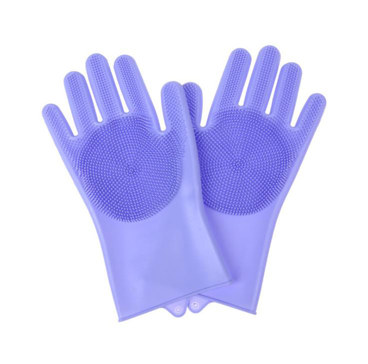 Pet Grooming Silicone Gloves For Cat And Dog Bathing And Massage_voghion.com