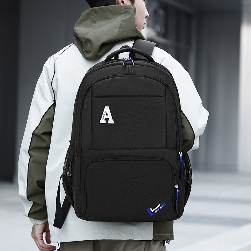 Mochila hombres de gran capacidad simple bolsa viaje negocios ocasional 2024 nuevo estudiante universitario mochila ordenador