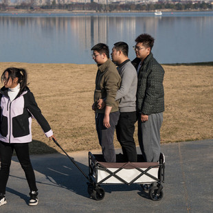 M6X Jingyiqiang Load-Bearing Extra Large Outdoor Stroller Foldableing Hand Push Camper Portable Picnic Camper