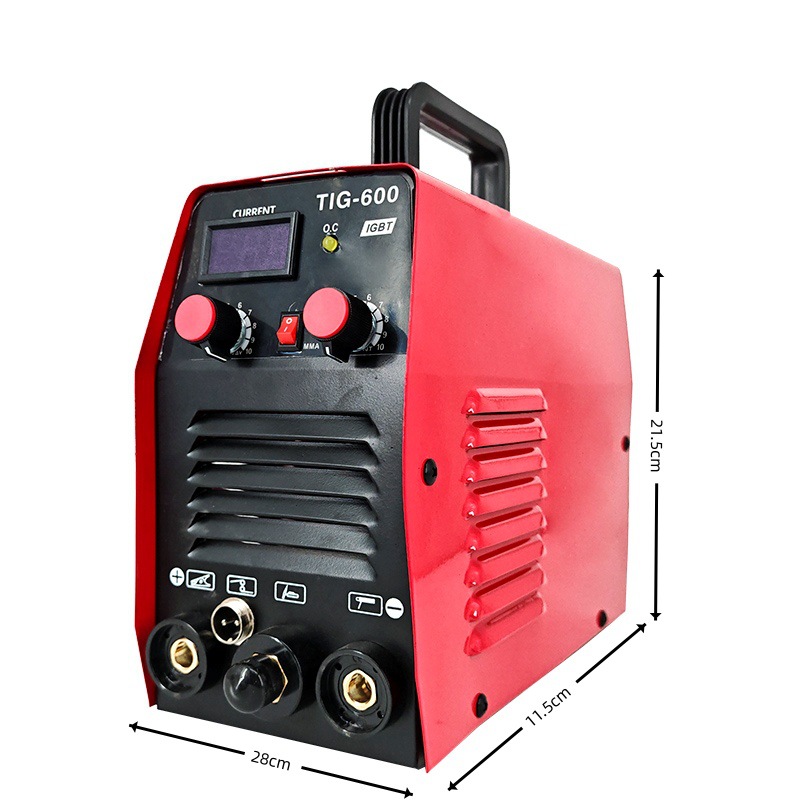 220v nueva máquina de soldadura eléctrica genuina pequeña portátil para el hogar, máquina de soldadura eléctrica con pantalla digital inteligente completa para la disipación de calor de hoja grande