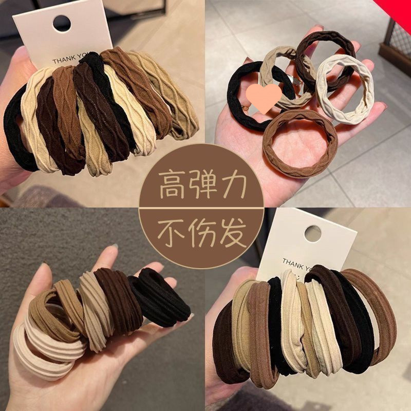 头绳皮筋扎头发高弹力耐用新款发绳高马尾发圈皮套头饰超弹力|undefined