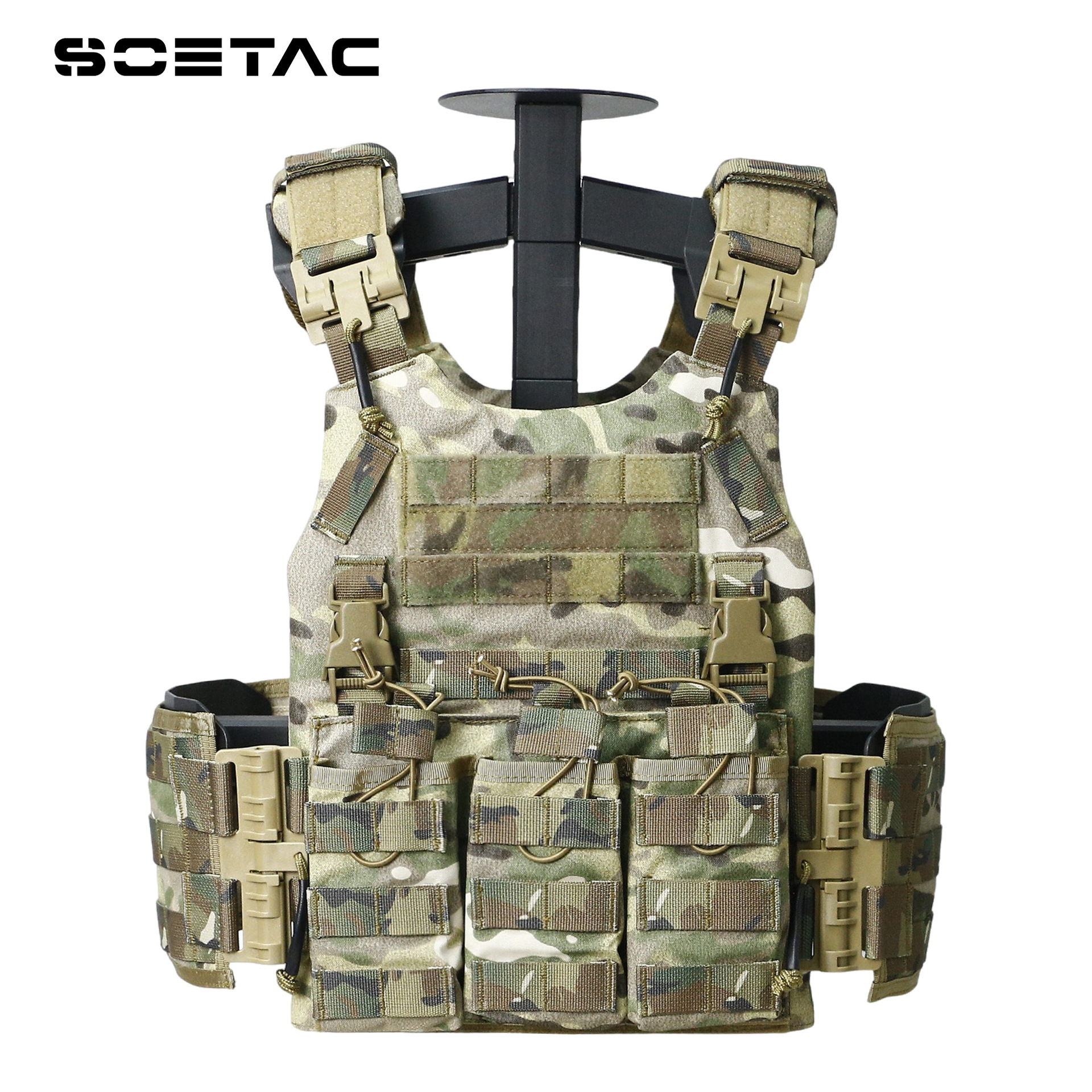 Nuevo chaleco táctico de camuflaje chaleco táctico de desmontaje rápido chaleco de protección para los fanáticos del ejército chaleco de nailon resistente al desgaste impermeable y a los arañazos