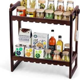 定制厨房料置物架放酱油醋收纳架灶台上调料架小型窄多功能佐料