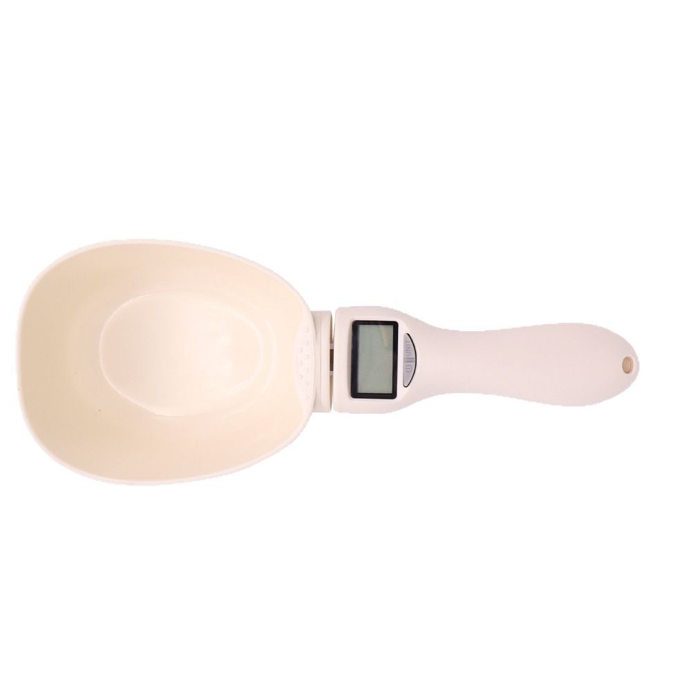 Cuchara medidora de comida para perros y mascotas de mango largo, cuchara digital para comida para gatos con escala de gramos, cuchara medidora liofilizada, báscula para comida para gatos
