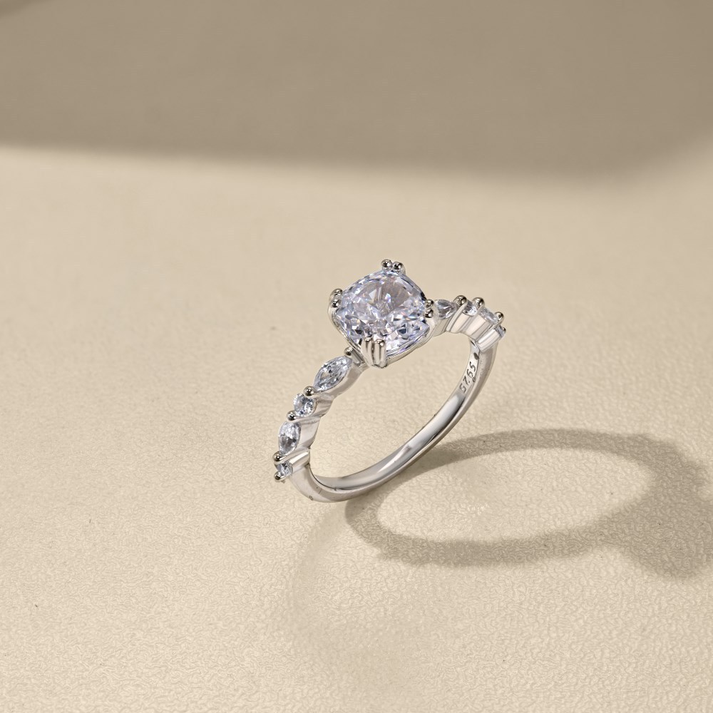 2g Weight Zircon Inlay Material Rings Classification 5, 9 Ring Size Holiday, Daily Occasion 925 Sterling Silver Material Geometric Pattern 2025 Spring and Summer Season Women's Gender Elegant, Simple Style Style 925 Sterling Silver Zircon Geometric Rings 925 Sterling Silver Rings 42
