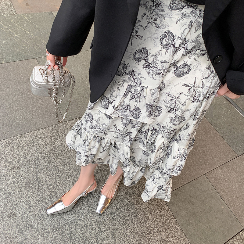 CHIKO Emberly Square Toe Chunky Heels Slingback Shoes
