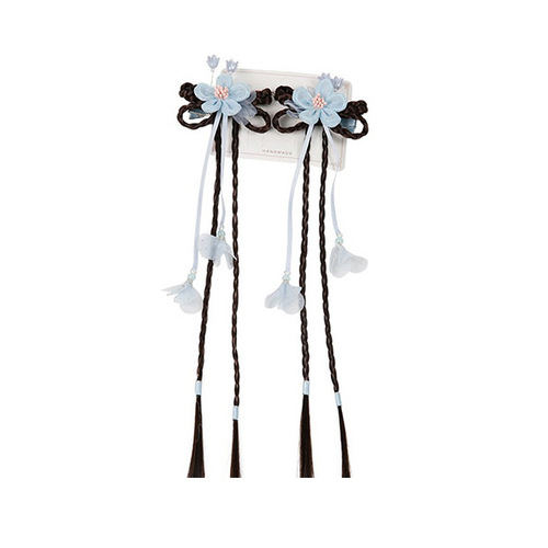 Ancient style wig braids hair accessories little girl cute flower hairpin children Hanfu headdress Chinese style girls hairpin