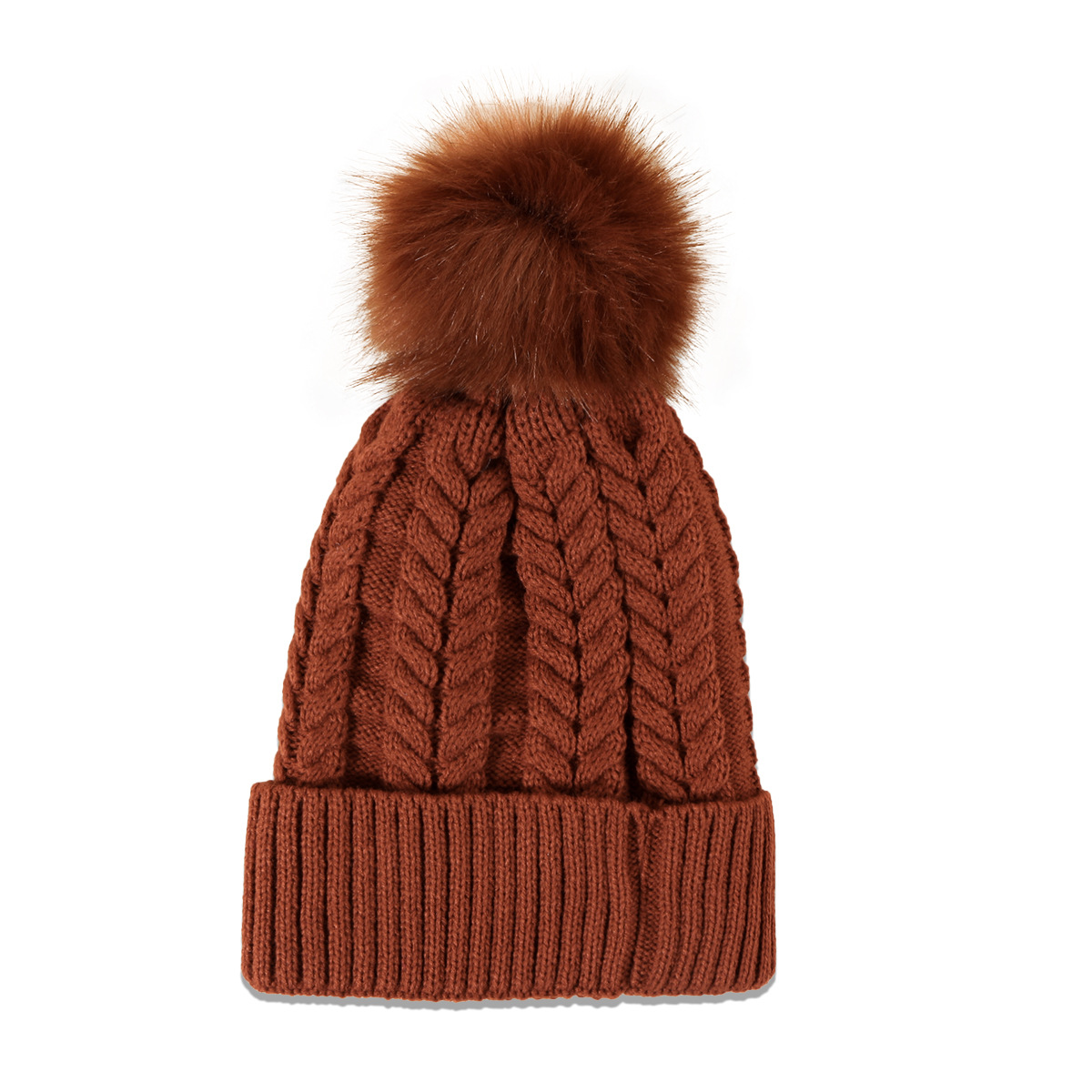 80g Weight Housewarming, Anniversary, Business, Wedding, Birthday, Festival Occasion Solid Color Pattern Unisex Gender Korean Style Style Grey, White, Pink, Red, Black Color Pink Hat Korean Version Of Pure Color Wild Twist Woolen Hat Warm Fashion Hair Ball Trend Knitted Hat New 6