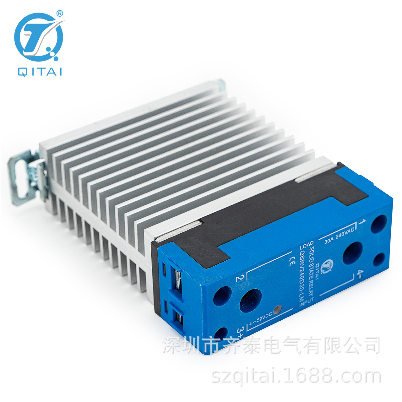 散热器导轨直流控制单相继电器QSRV480D系列10A/20/30/40A厂家