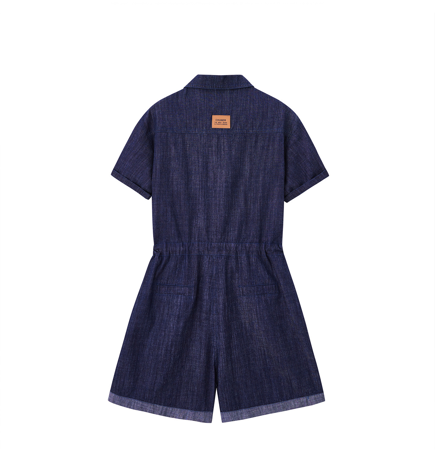 Jumpsuit nữ dài tay denim mỏng mùa hè thiết kế cao cấp trẻ trung E833 — Màu ảnh chi tiết 15