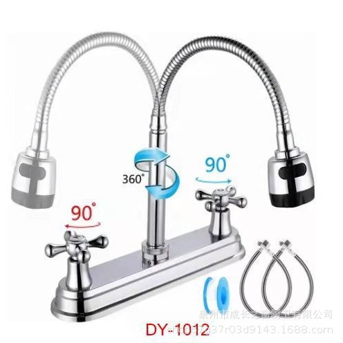 Grifo Mezclador para Cocina Plástico Agua Fría y Caliente Antisalpicaduras para Cocina