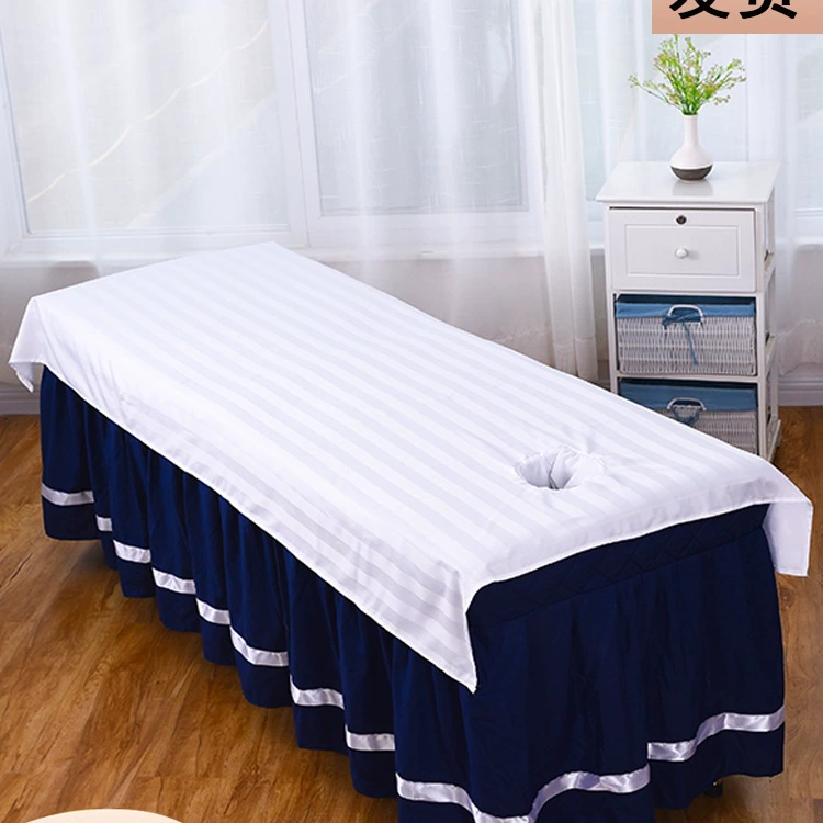 Простыни для красоты, салон красоты, цельные мерсеризованные хлопковые простыни с отверстиями, моющиеся, против морщин, белые простыни для массажа, легкие J ^ полоска J ^