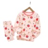 Autumn demi-season children's thermal underwear, set, children's clothing, suitable for teen