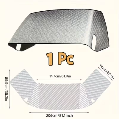 Rv Windshield Cover, Sunshade, Sun Protection, Heat Insulation, Sunshade for Car, Anti-Frost, Snow Cover, Windproof Cover, Snow Protection Cover