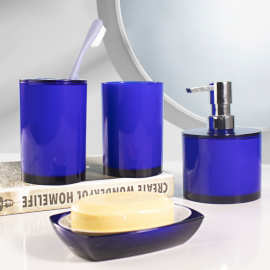 卫浴洗漱四件套跨境热销牙刷架肥皂盒漱口杯马桶刷 浴室卫生间用