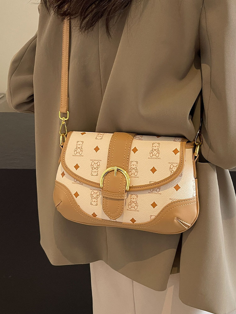 Bolso de mujer, bolso de hombro informal de otoño, bolso cuadrado pequeño de moda, bolso de hombro sencillo para ir al trabajo, nuevo bolso de hombro ancho para mujer.