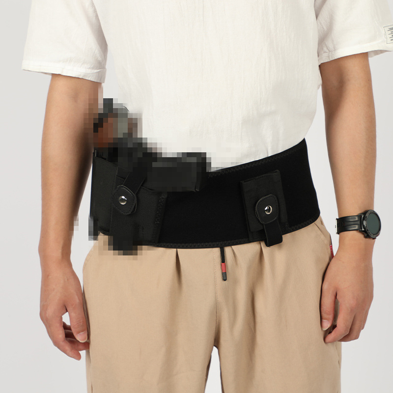 Cross-Border Diving Material Waist Holster Multi-Functional Breathable Tactical Holster Bag Close-Fitting Invisible Cs Waist Holster in Stock
