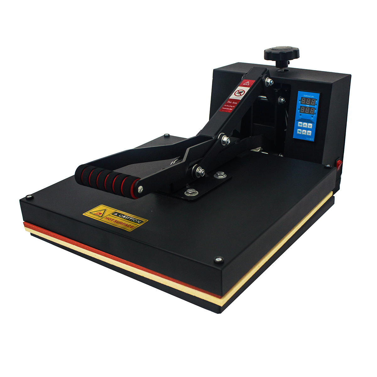 Transfronterizo caliente 38 * 38cm carril deslizante de acero duro transferencia en caliente prensa en caliente de impresión de prendas de vestir máquina de pintura en caliente