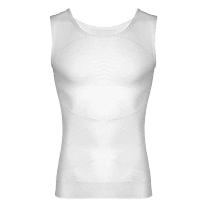 Мужское Корректирующее белье с дышащей сеткой, Высокоэластичный нейлоновый корсет, жилет больших размеров