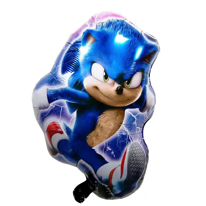 Erizo Sony K globo de aluminio sonido niño dibujos animados fiesta de cumpleaños diseño globo niños