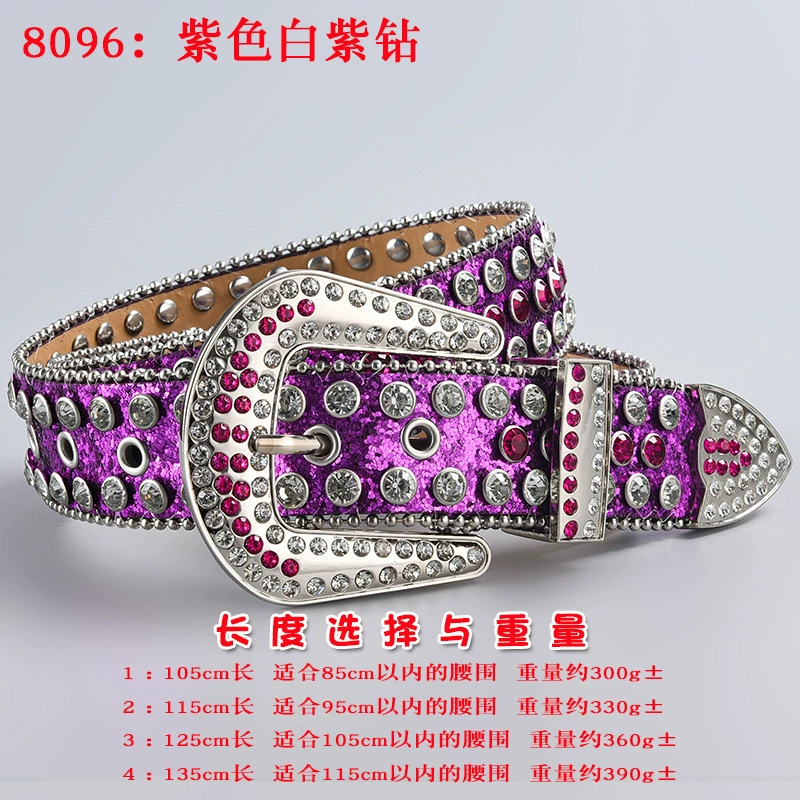 Пояс 3 шт, пояс из акрилового страза в форме diamonds, панк стиль, длины 105–135 см