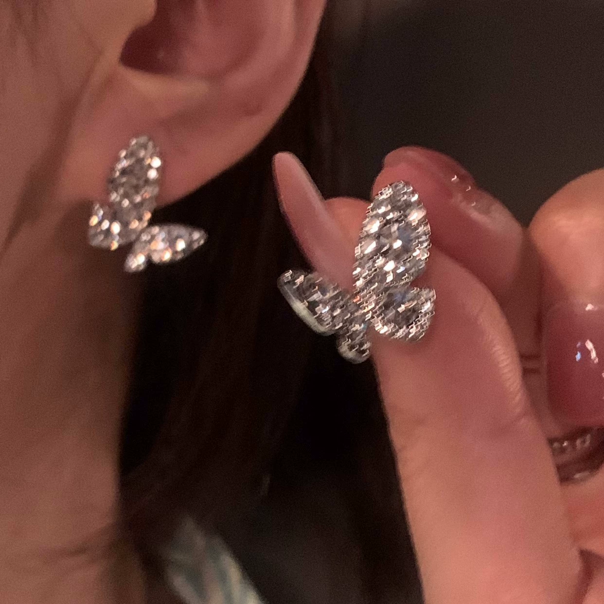 Серьги из серебра 925 с жемчужным бантиком, микровклейка цирконием, стиль 2026