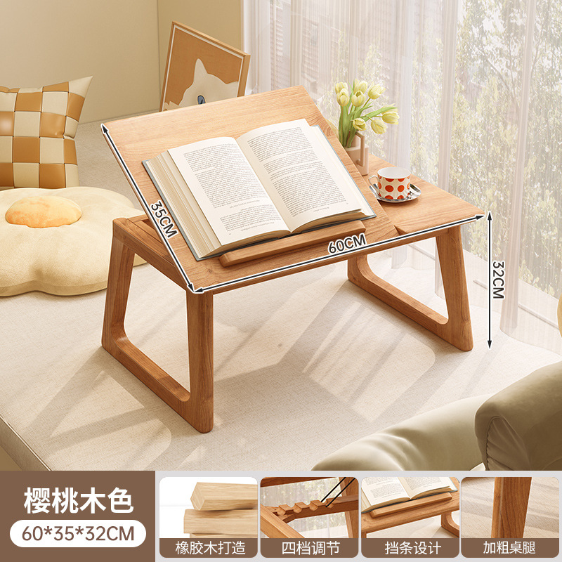 Mesa de cama dormitorio de estudiantes plegable mesa de computadora perezosa mesa de ventana flotante dormitorio simple mesa de estudio de madera sólida