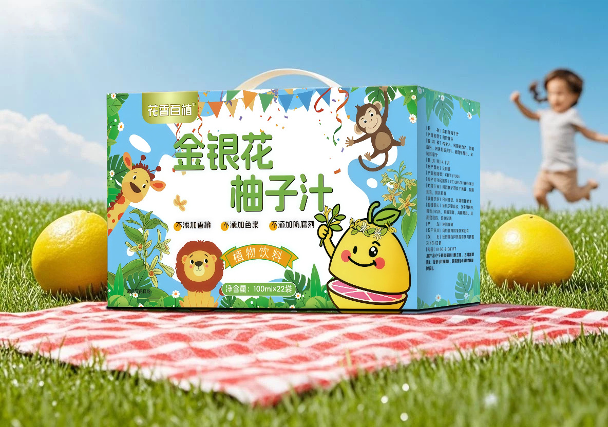 Honeysuckle Pomelo Juice Concentrate Drink 100ml Gift Box Herbal Beverage for Kids and Adults quality and texture