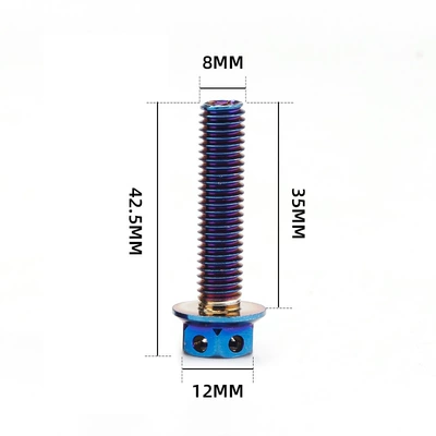 Suitable for Motorcycle Motorcycle Modification Screws and Bolts External Hexagonal Flange Cut Out Screws M8*35 M8*45 (Motorcycle exhaust pipe) - m835-1-piece