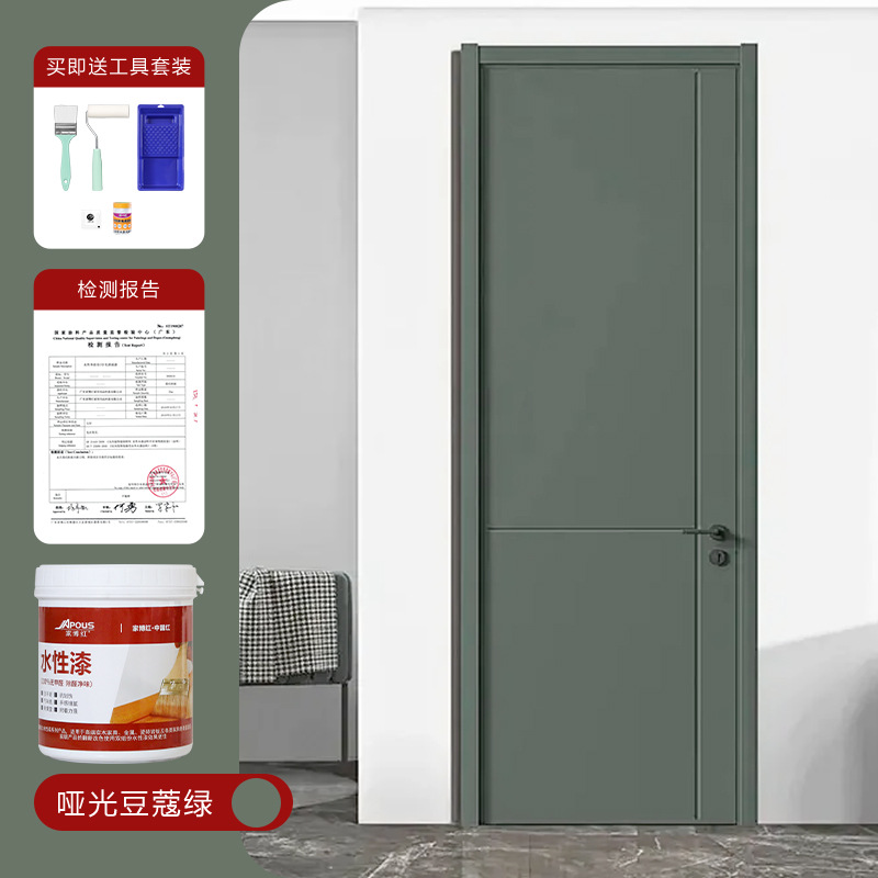 Pintura Base Agua para Madera Ecológica para Renovación y Cambio de Color de Puertas y Armarios image 14