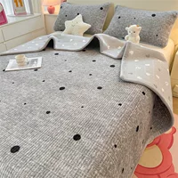 Keep warm set, quilted sheet, winter mattress for bed, increased thickness, 3 piece set