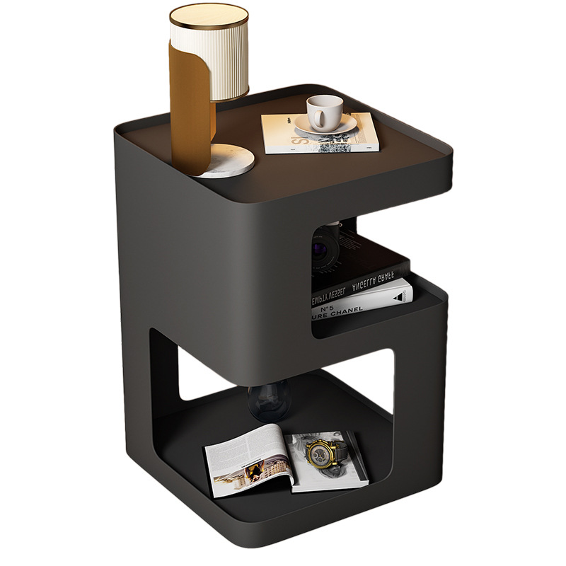 Sofá creativo simple mesa de té moderna de lujo ligera pequeña mesa doméstica de ángulo nórdico varios gabinetes laterales escritorio de cabecera del dormitorio