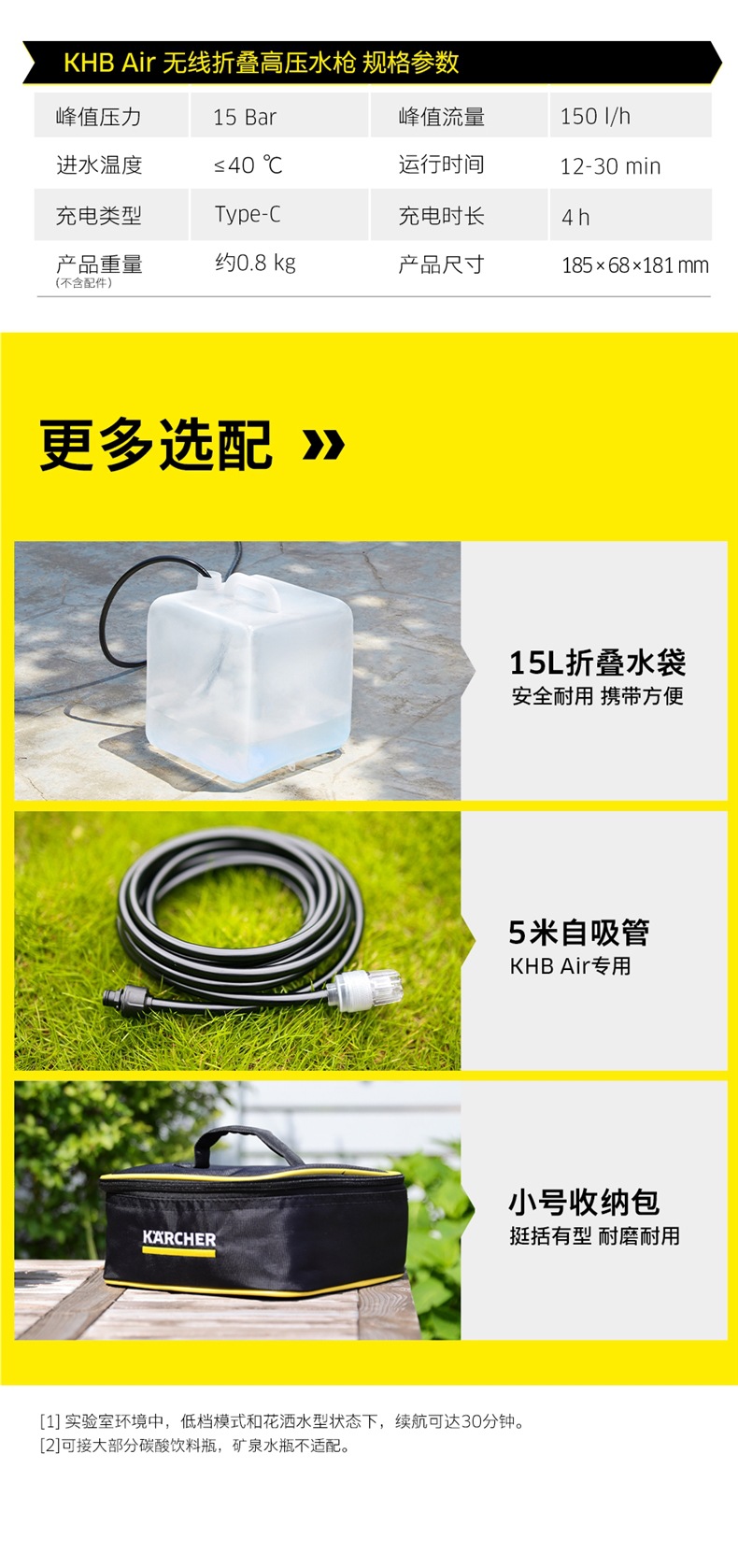German Kach Portable Wireless Car Washing Machine 2025 New Powerful Supercharged Handheld Household Car Washing High-Pressure Water Gun