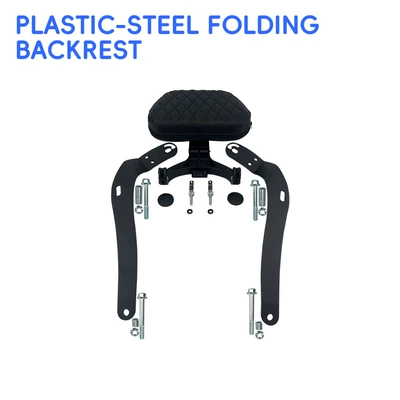 Motorcycle bumper 300 crash bars, anti-collision bumpers - plastic-steel-folding-backrest