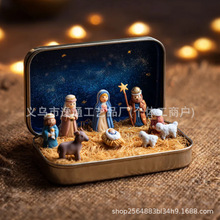 Mini Christmas Nativity Set in Tin Box�����}�Q�}�Q�R�����b