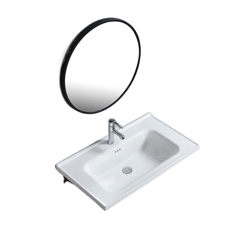 lavabo de baño armario lavabo semicrustado de alta temperatura cerámica integral lavabo de baño lavabo de baño único