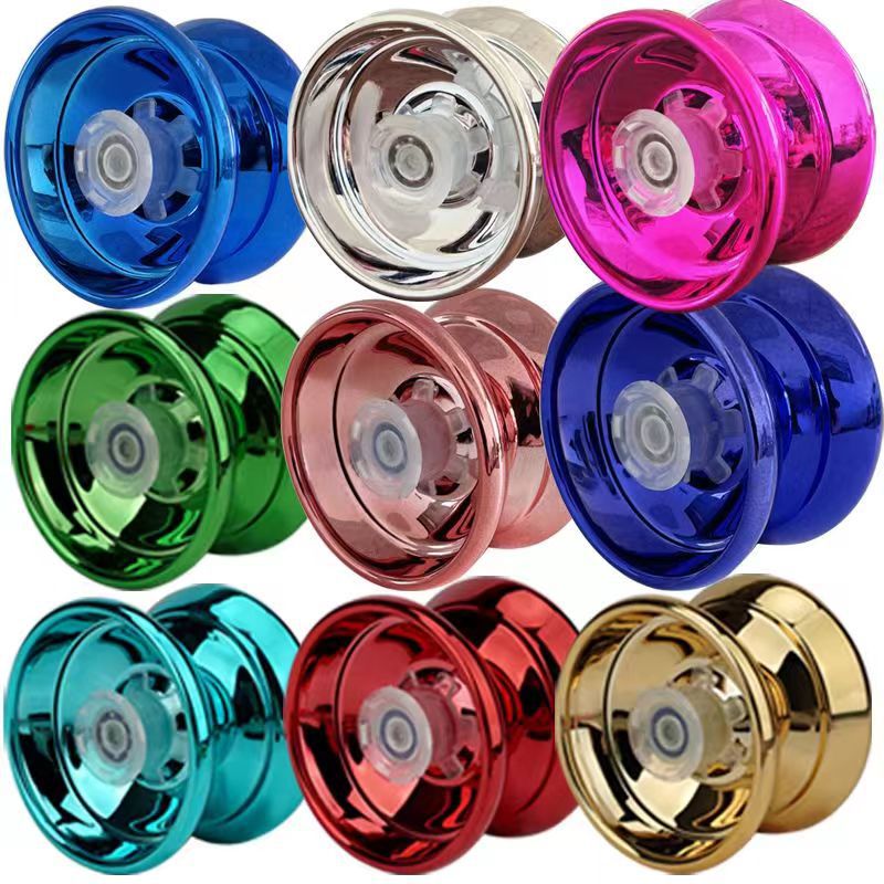 Yo-yo de metal de aleación para niños, juguete educativo de tres ejes con función de suspensión, ideal para Amazon y comercio transfronterizo.