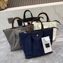 anello2025双面拼色饺子包限定款托特包单肩斜挎包离家出走包
