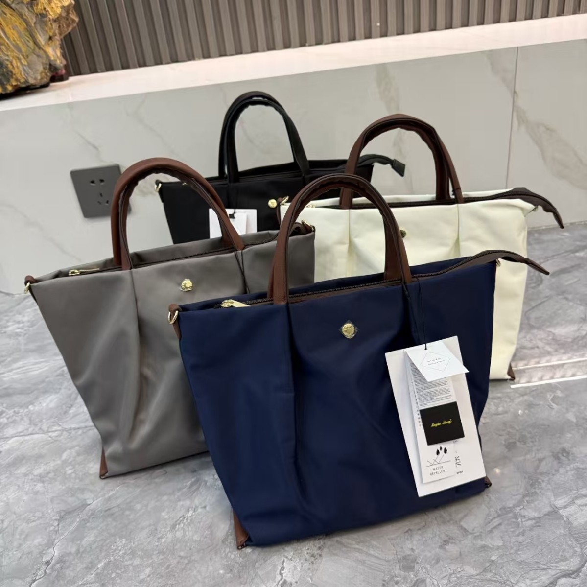 anello2025双面拼色饺子包限定款托特包单肩斜挎包离家出走包