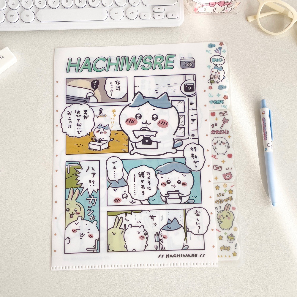 学生の中学生専用の答案用紙の収納袋の多層のファイルの答案用紙の整理の告知の回条の改ページの収納帳