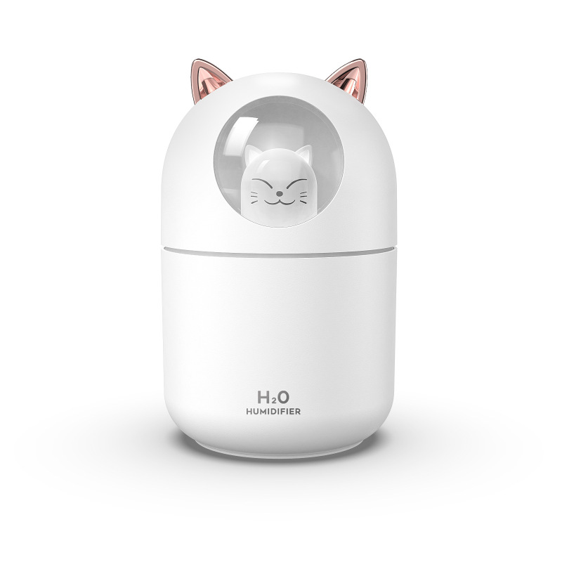 萌えペット加湿器A205猫静音加湿小型デスクトップUSB車載大噴霧小夜灯加湿器|undefined