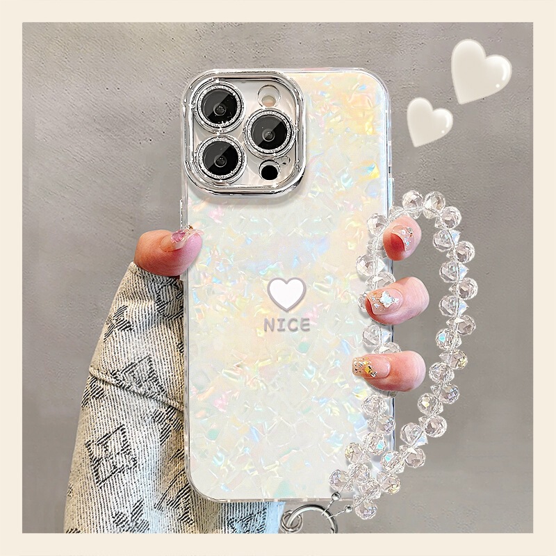 Ins Simple Heart-Shaped Design Suitable for Iphone16Promax Apple Phone Case 17 Full-Coverage Lens Film 15 Shell Pattern