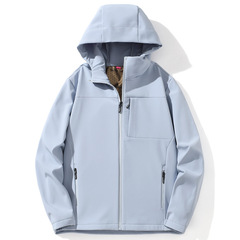 冲锋衣男软壳新款春秋薄绒户外防风外套超好看美式徒步登山服女潮