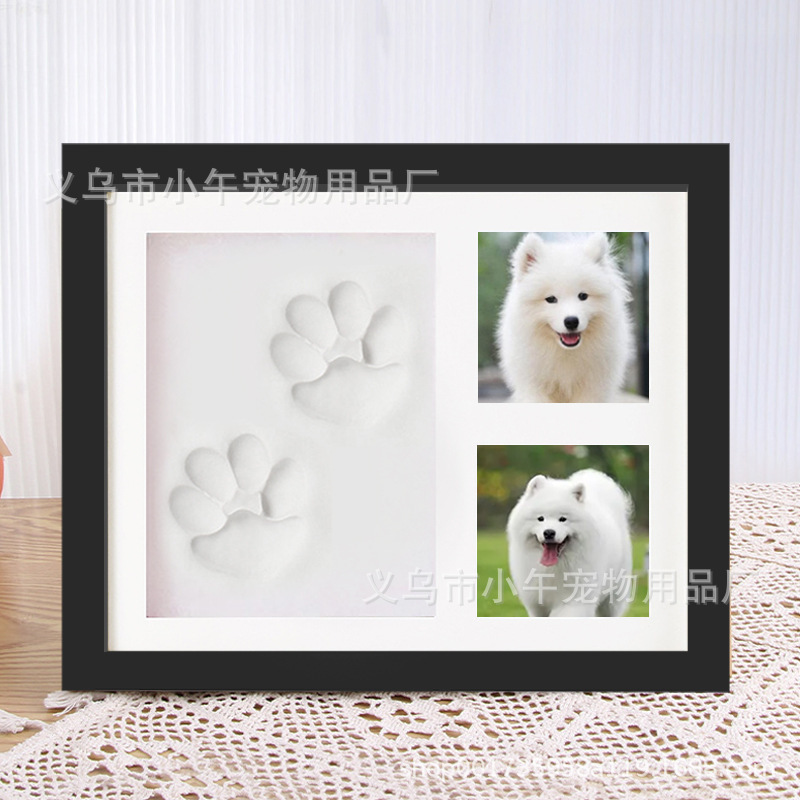 Pet paw print photo frame dog cat footprints commemorative inkpad table photo frame baby hand and foot print photo frame wholesale Pet paw print photo frame dog cat footprints commemorative inkpad table photo frame baby hand and foot print photo frame wholesale