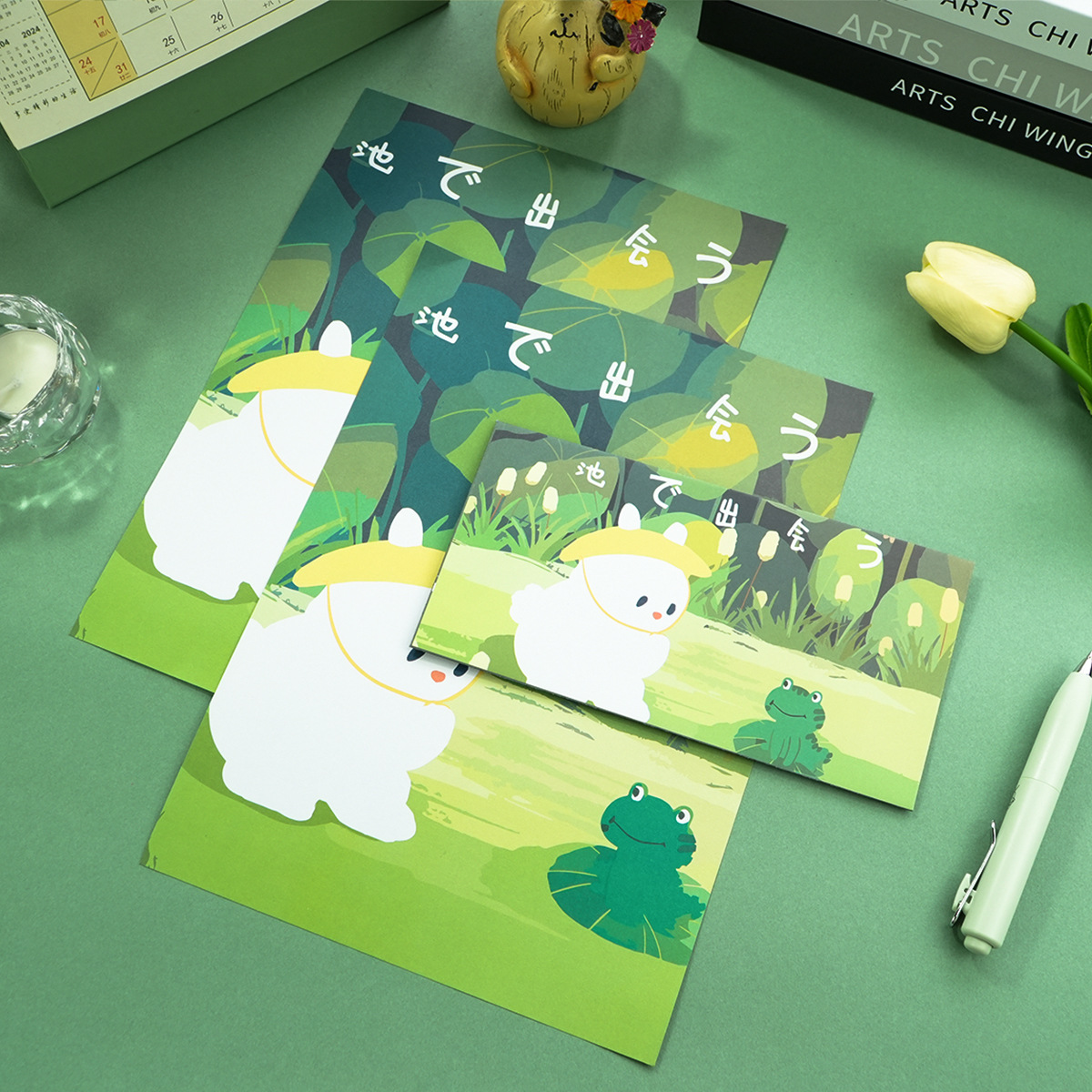 Cartoon set, high quality postcard, for beloved