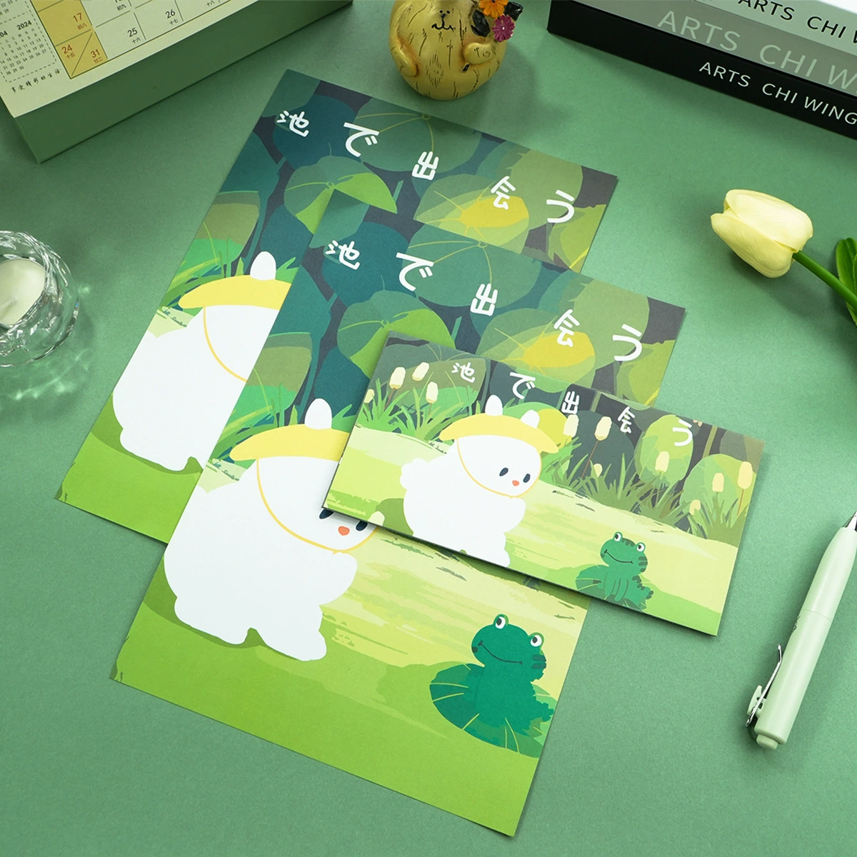 Cartoon set, high quality postcard, for beloved