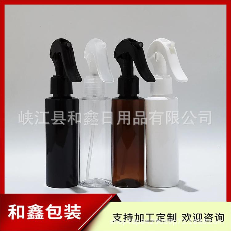 小老鼠喷瓶120ml黑棕白色喷雾瓶手压喷瓶纯露瓶浇花瓶化妆水喷壶