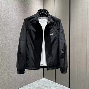 2024 New Casual Men's Collar Outdoor Jacket Spring and Autumn Fashion All-match Breathable Thin Top Jacket